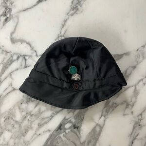 Little Marc Jacobs Black and Purple Bucket Hat